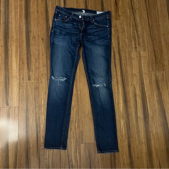 Rag & Bone Dark Wash Skinny Jeans - Picture 1 of 6